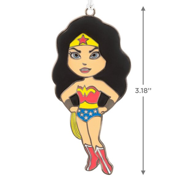 New! Wonder Woman Metal & Enamel Hallmark Christmas Ornament DC Comics Superhero - Picture 1 of 3